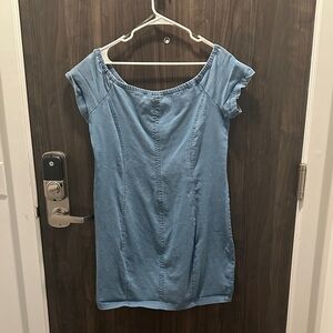 Iris Light Blue Zip-Up Dress